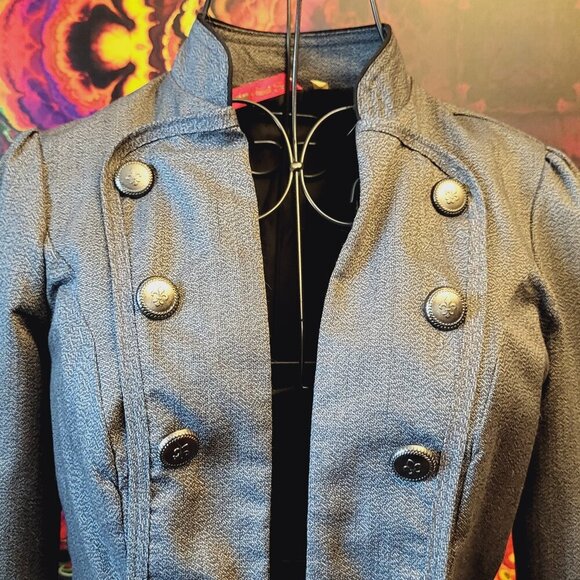 Heart Soul ~ Sz S ~ “Gray Static” ~ Open Front Blazer ~ NWOT - Picture 3 of 11